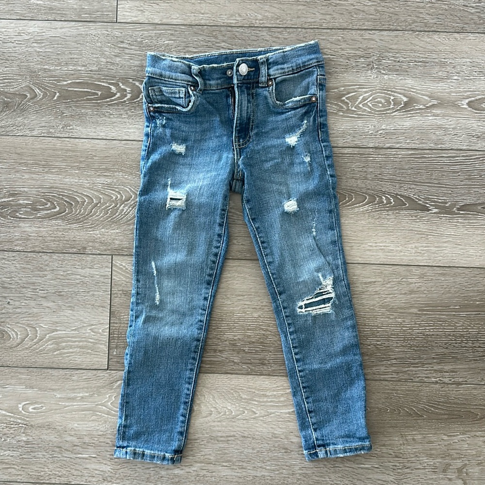 Zara kids ripped skinny jeans size 6